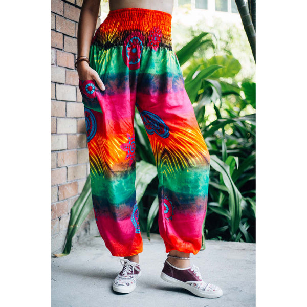 Tie dye 104 women harem pants in Pink PP0004 020104 03